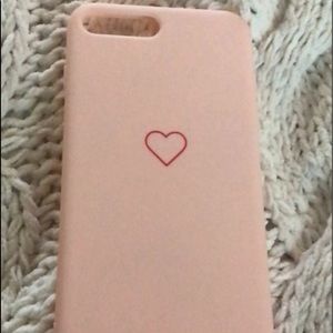 🦋Pink heart silicone case